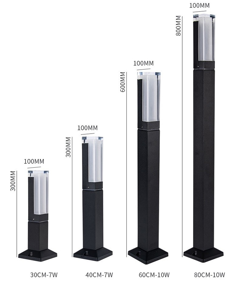 YD29-LED bollard Light LED yard light Price High Lumen Ip65 7w 10w