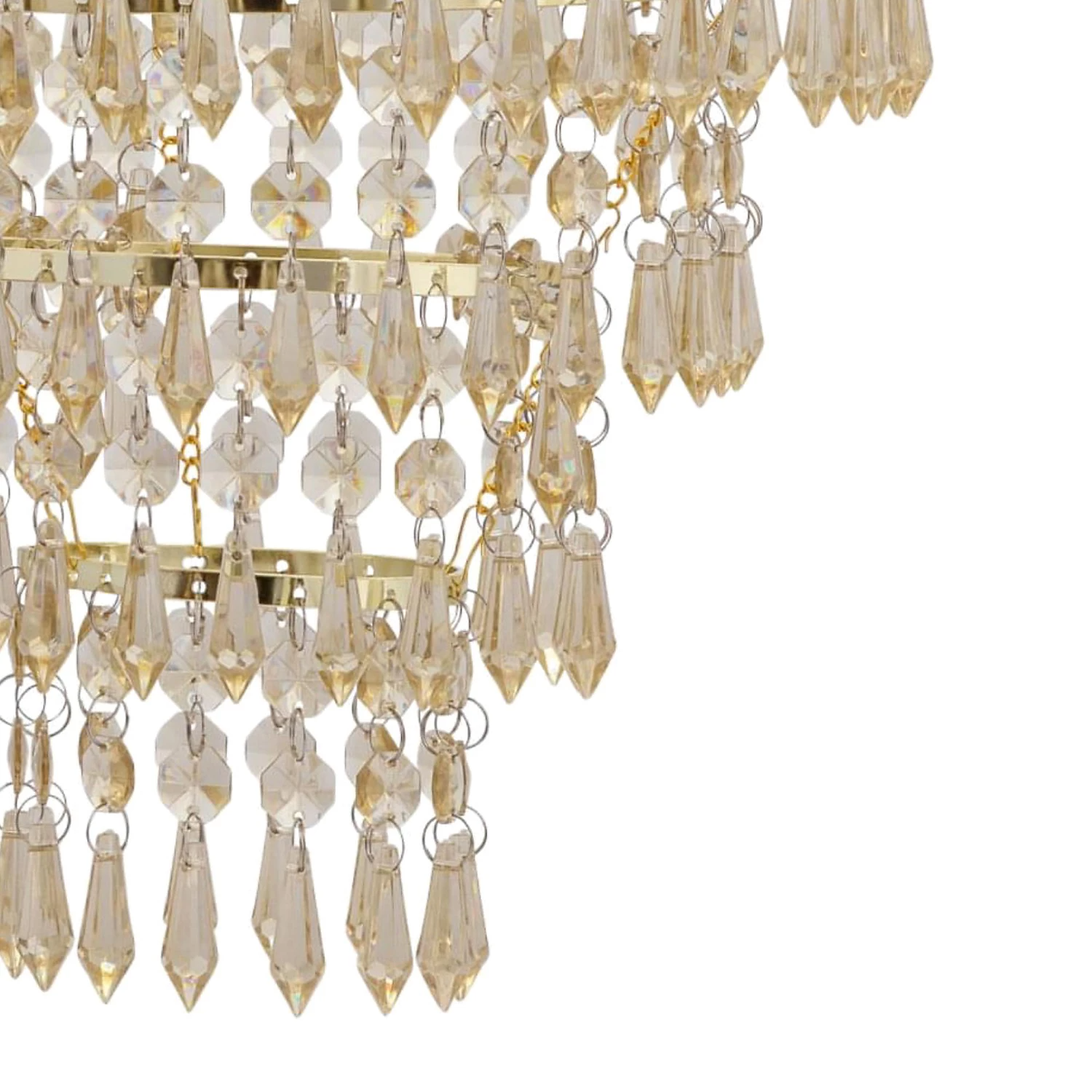 Modern 4-layer K9 crystal chandelier