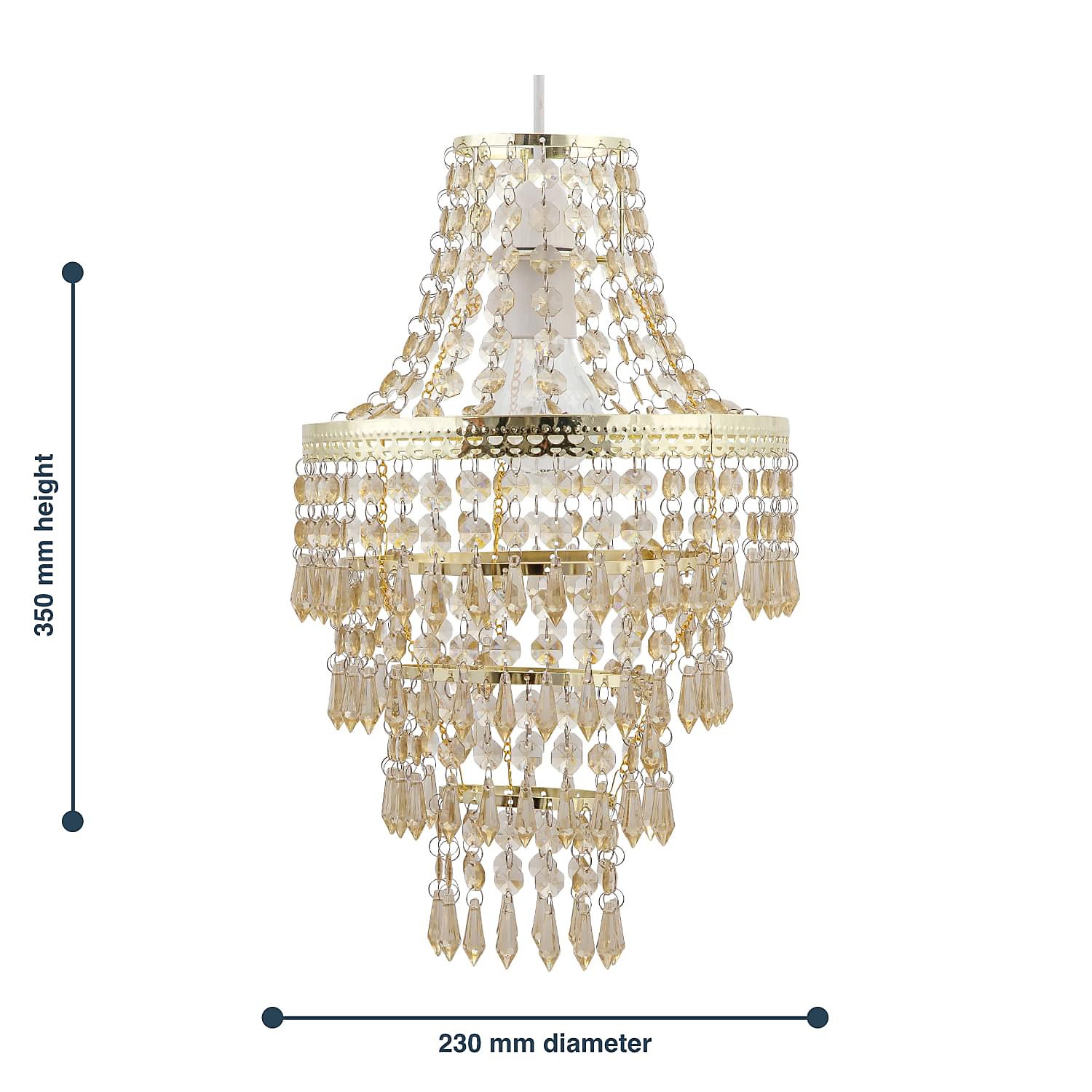 Modern 4-layer K9 crystal chandelier