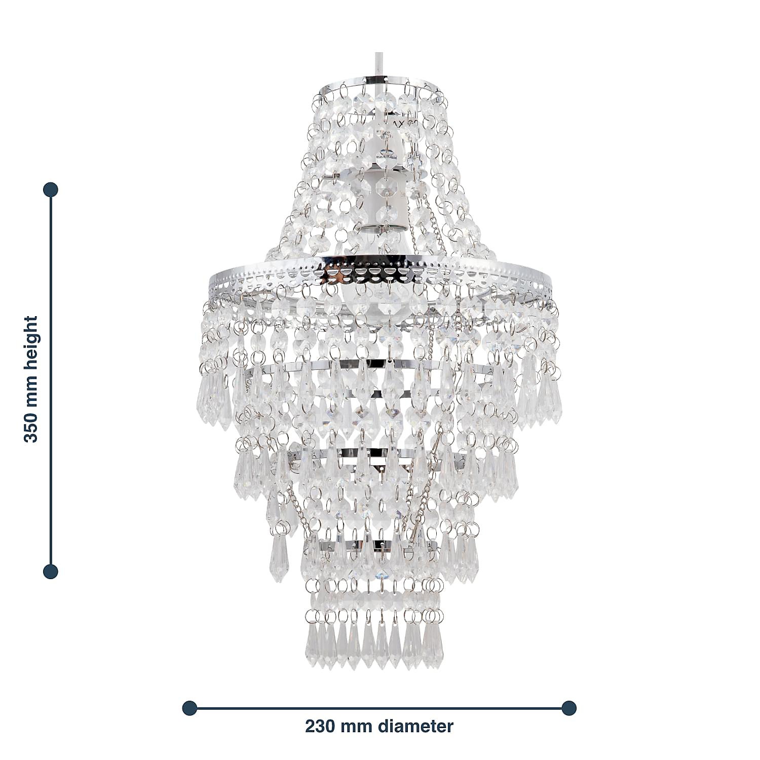 Modern 4-layer K9 crystal chandelier