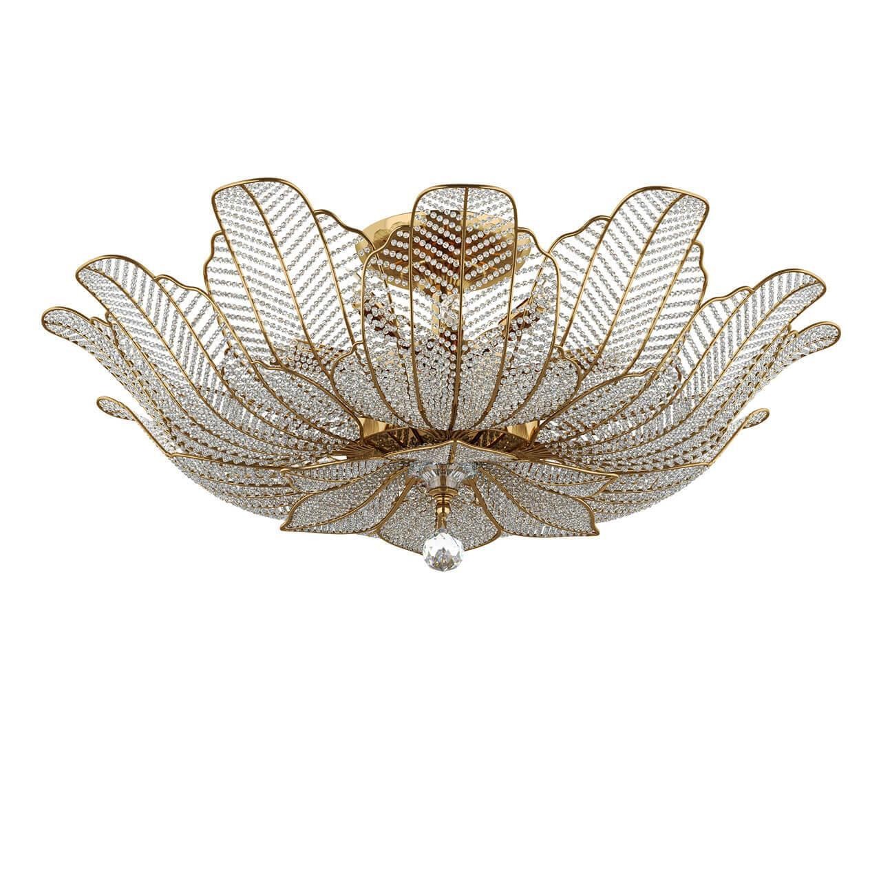 Modern K9 Crystal Maple Leaf Ceiling Lamp