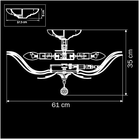 Modern K9 Crystal Maple Leaf Ceiling Lamp