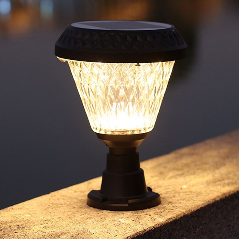 YD87-Modern Simple Plastic Pillar Lamp Waterproof Solar