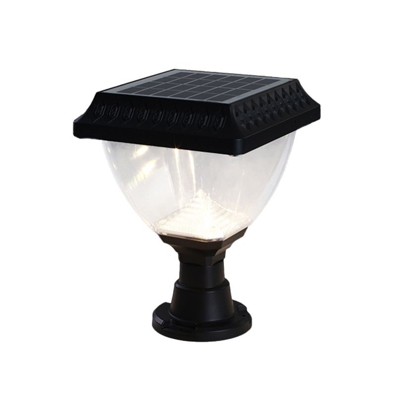 YD87-Modern Simple Plastic Pillar Lamp Waterproof Solar