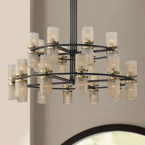 Modern industrial style double-layer chandelier