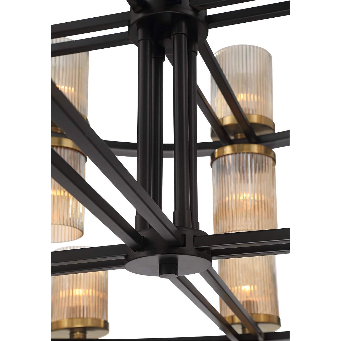 Modern industrial style double-layer chandelier