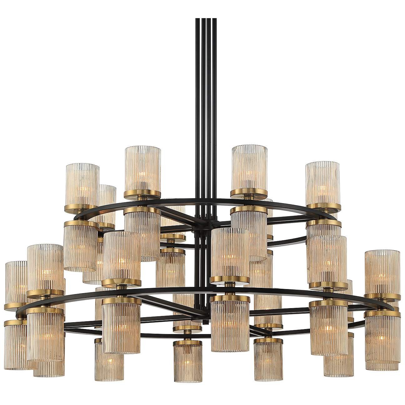 Modern industrial style double-layer chandelier