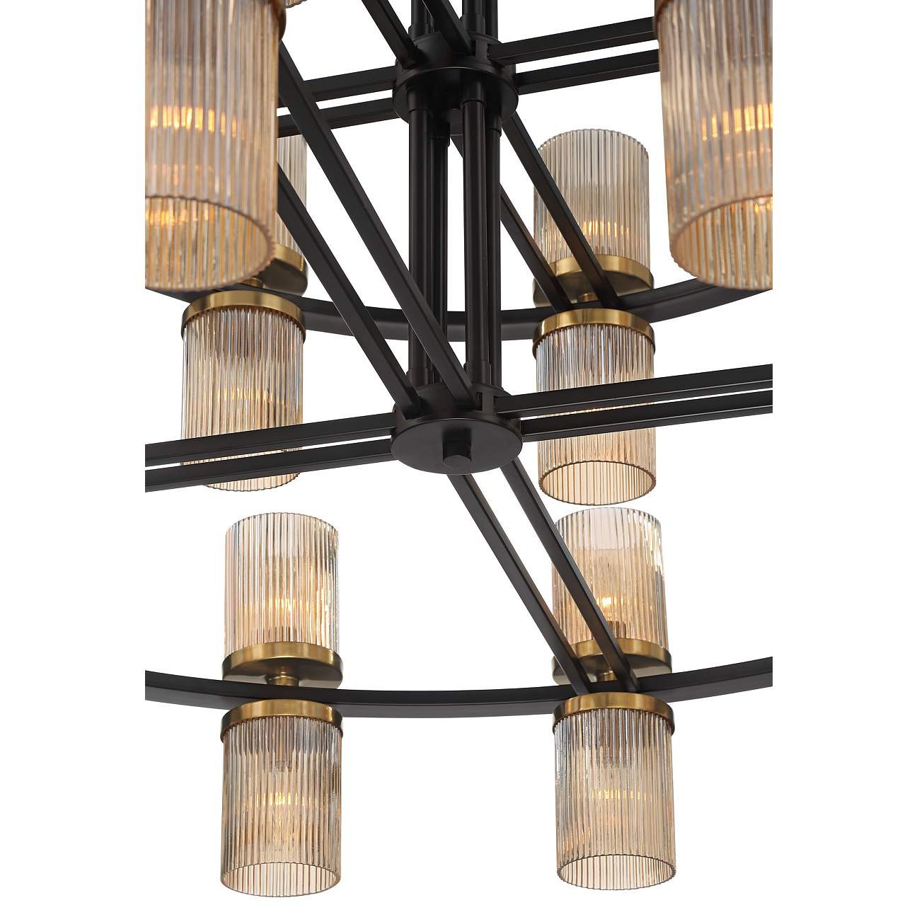 Modern industrial style double-layer chandelier