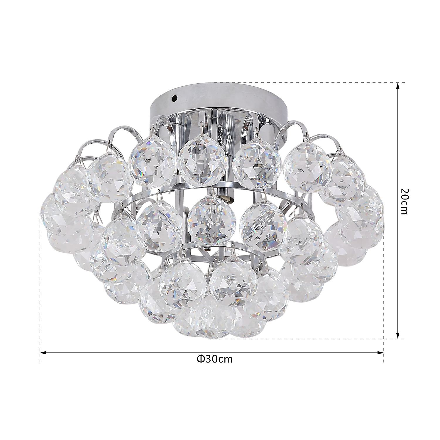 Modern luxury K9 crystal ball ceiling lamp