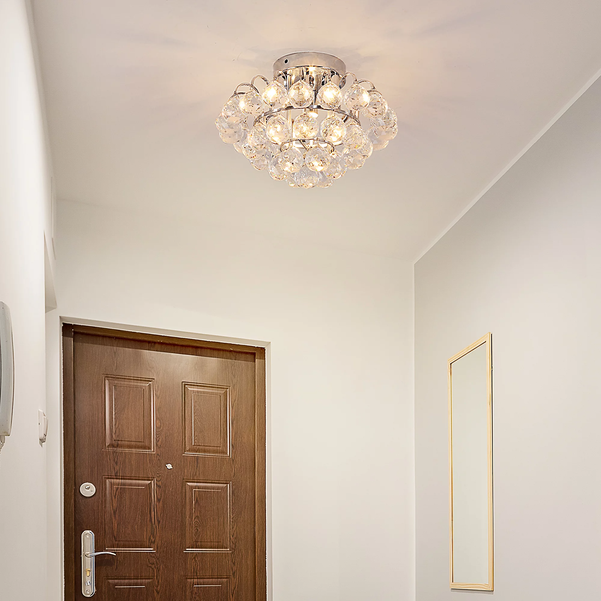 Modern luxury K9 crystal ball ceiling lamp