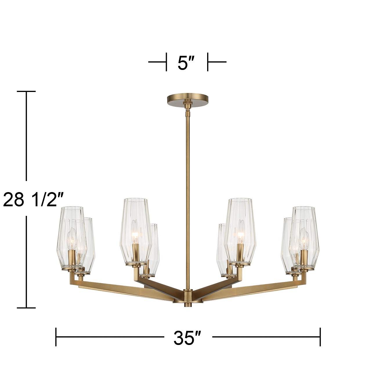 Modern luxury candlestick chandelier