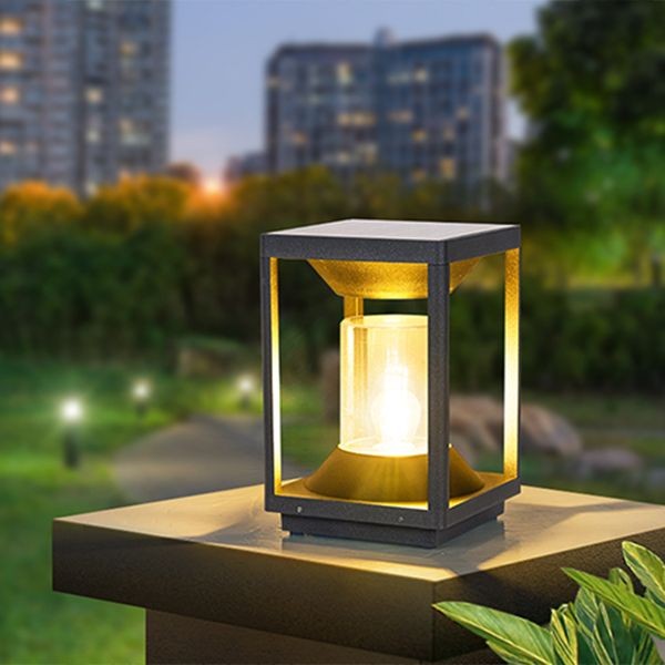 YD83-Metal Rectangle Shape Outdoor Light Modern Style 