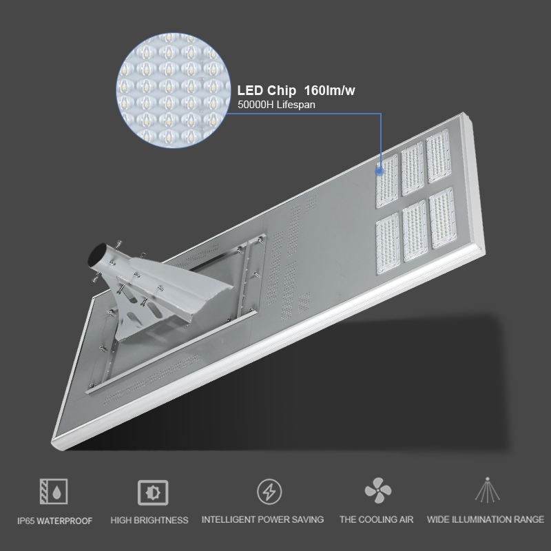 YD39-160w 200w 320w 360w Outdoor All In One Solar Led Street Light