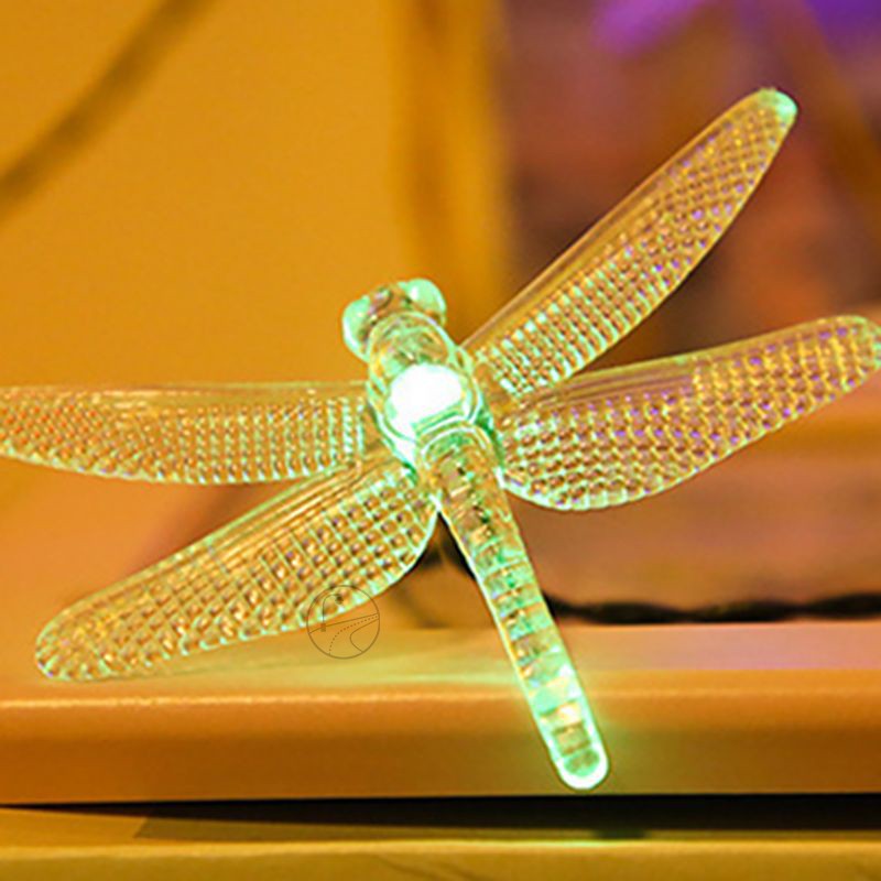 YD15-Outdoor LED dragonfly solar dragonfly string lights plastic