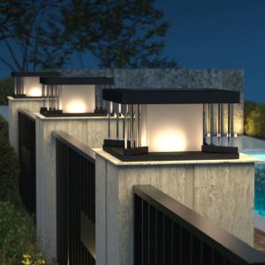 YD92-Square Shape Metal Outdoor Lamp Modern Style