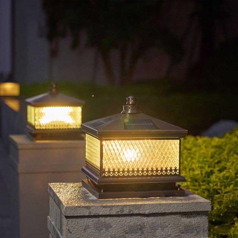 YD113-Metal Rectangular Shape Outdoor Lights Modern Style