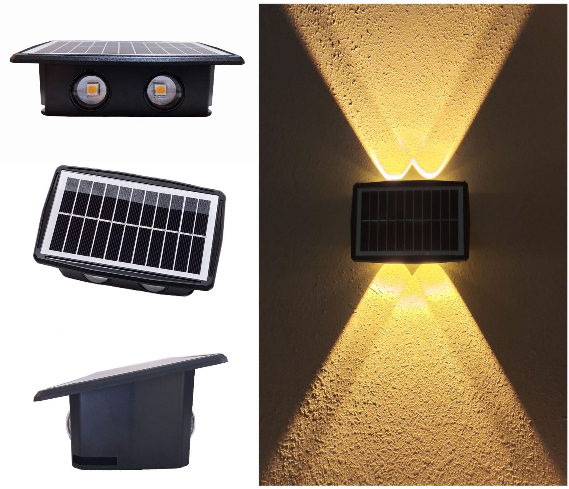 YD84-Outdoor Solar Wall Light Waterproof Long Lifespan 2835 Leds Low Price