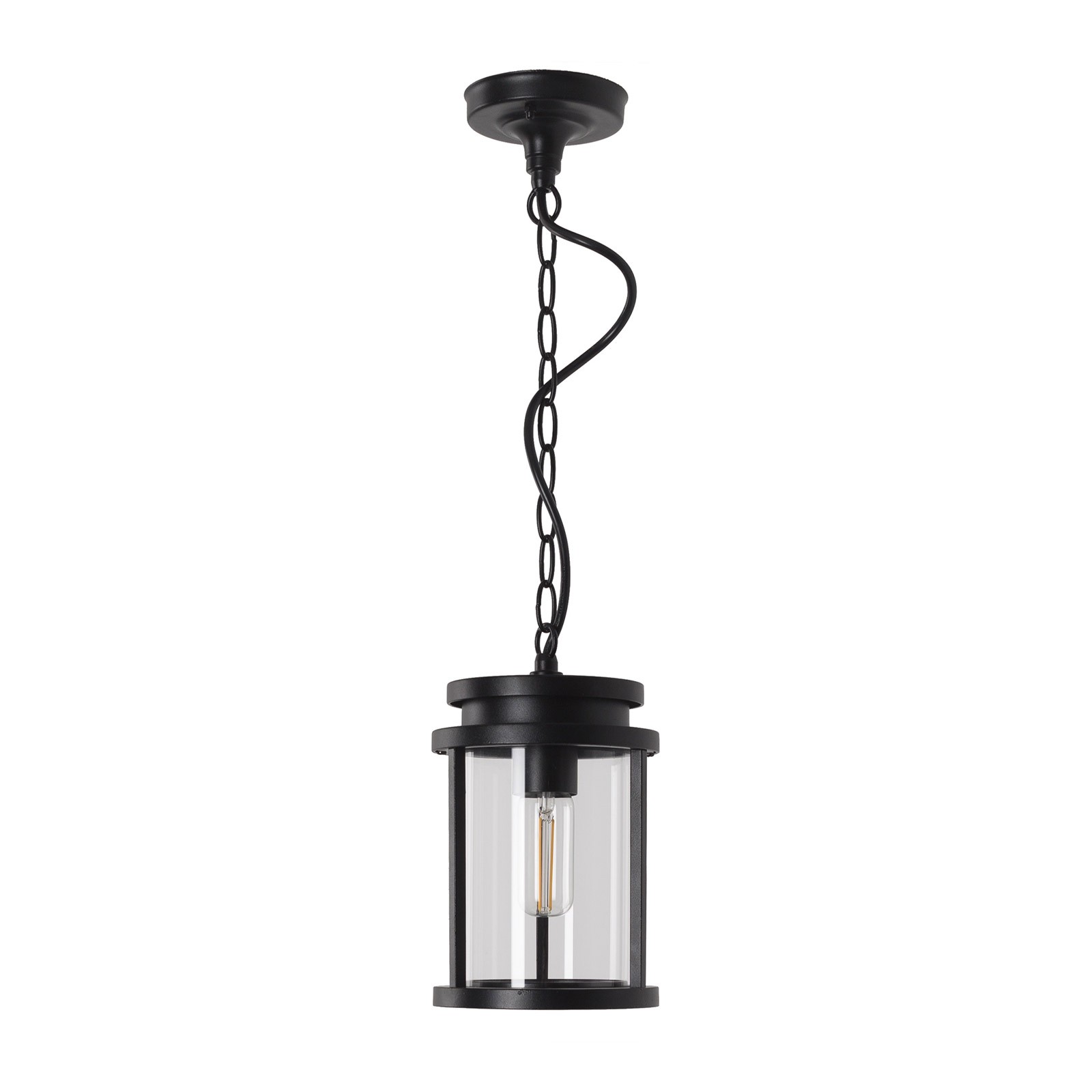 YD149-Solid Chain Hanging Outdoor Cylindrical Chandelier