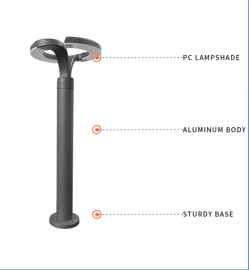 YD26-Indoor and outdoor waterproof lawn lamp Ip65 7w 10w