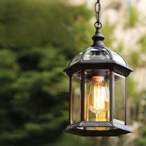 YD150-Outdoor waterproof vintage copper black corridor chandelier