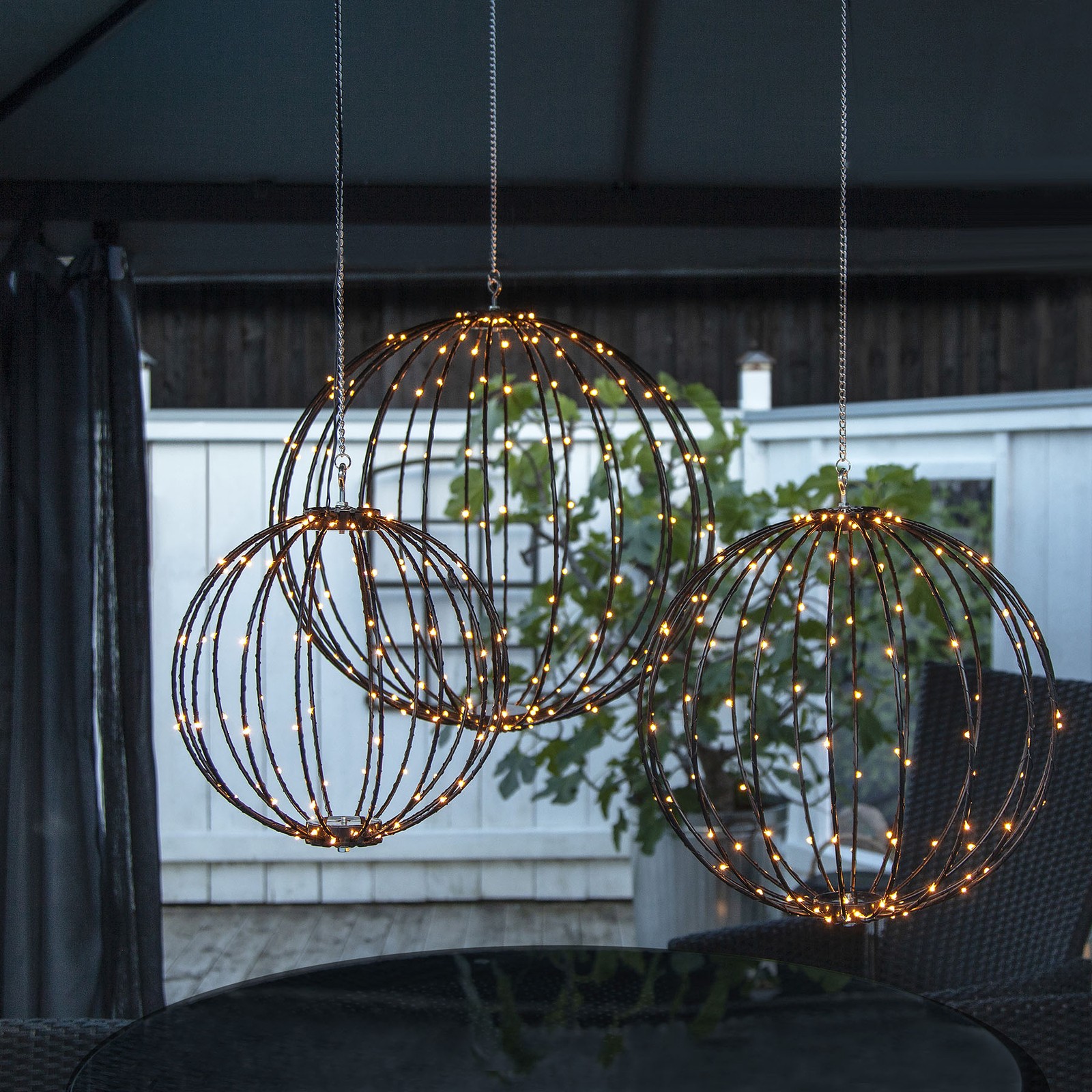 YD157-Decorative LED Pendant Light Gypsophila Outdoor Waterproof Cable with Plug