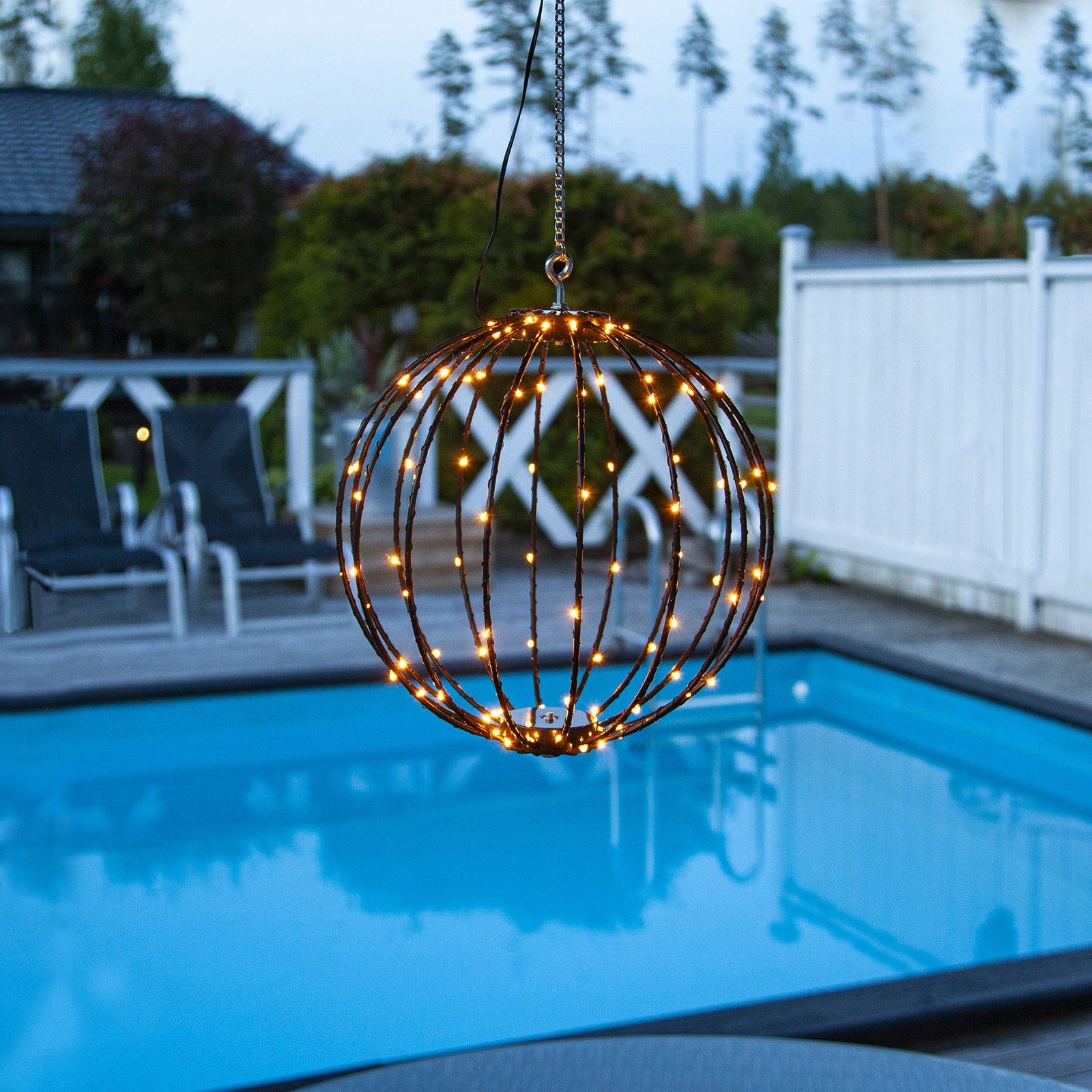 YD157-Decorative LED Pendant Light Gypsophila Outdoor Waterproof Cable with Plug