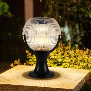 YD6-Waterproof Solar Energy Pillar Lamp Spherical