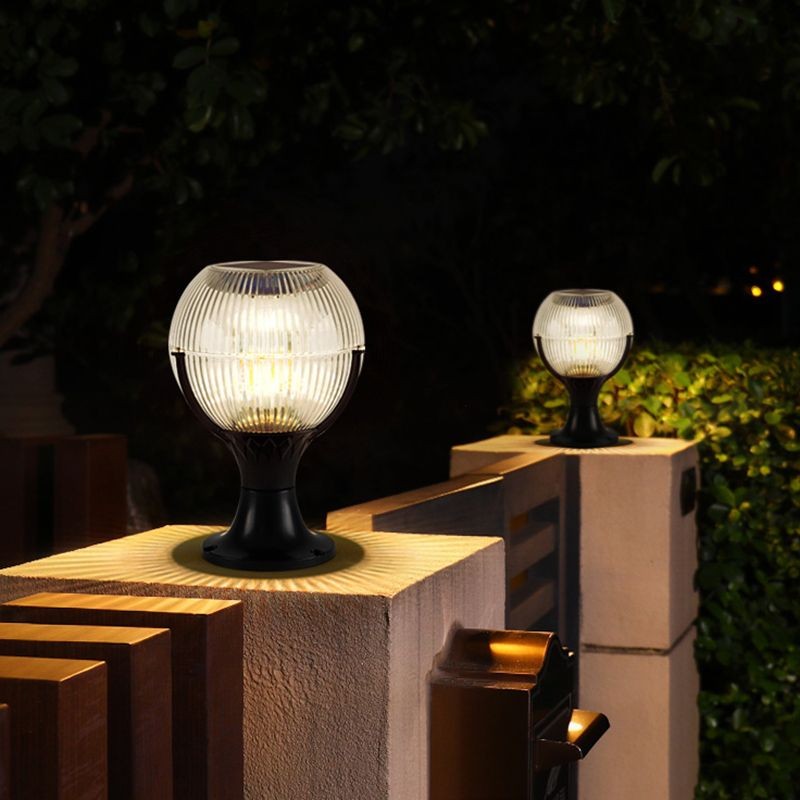 YD6-Waterproof Solar Energy Pillar Lamp Spherical