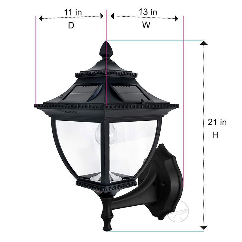 YD25-Outdoor Solar LED Outdoor Post Light Wall Light