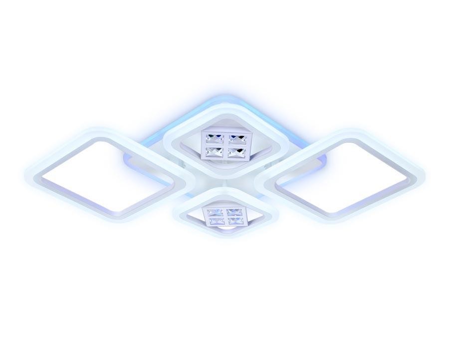 RGB 4-head diamond-shaped crystal ceiling lamp