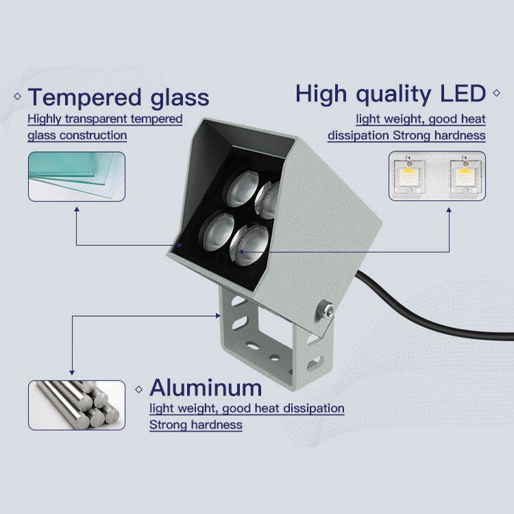 YD76-4W/8WIP65 LED Outdoor DMX RGB Floodlight