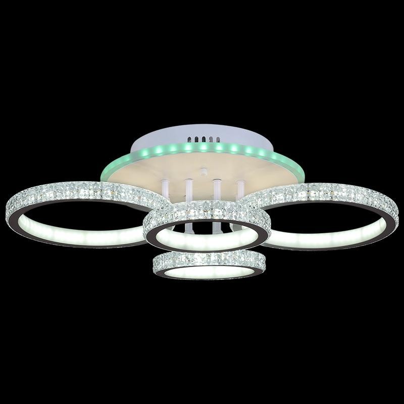 RGB double-sided luminous 4-circle ceiling light