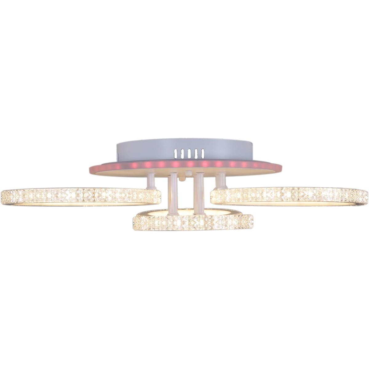 RGB double-sided luminous 4-circle ceiling light