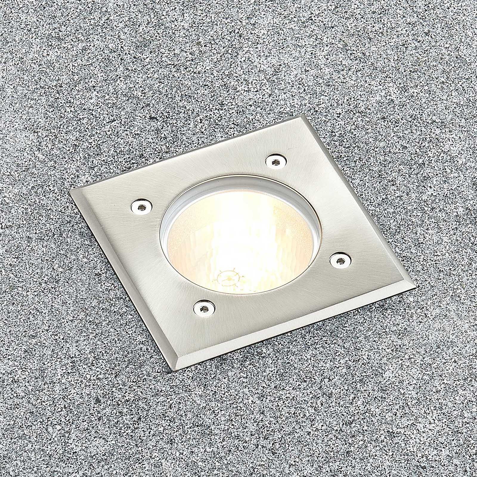 YD175-Square recessed floor spotlight Stainless steel frame Protection class IP67