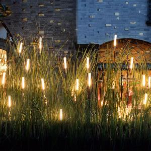 YD15-Minimalism Reed Shaped Ground Lighting Acrylic Courtyard