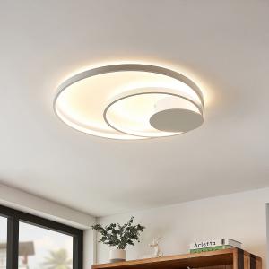 Round aluminum double circle ceiling light