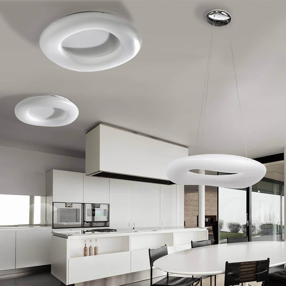 Round cream style 3CCT ceiling light