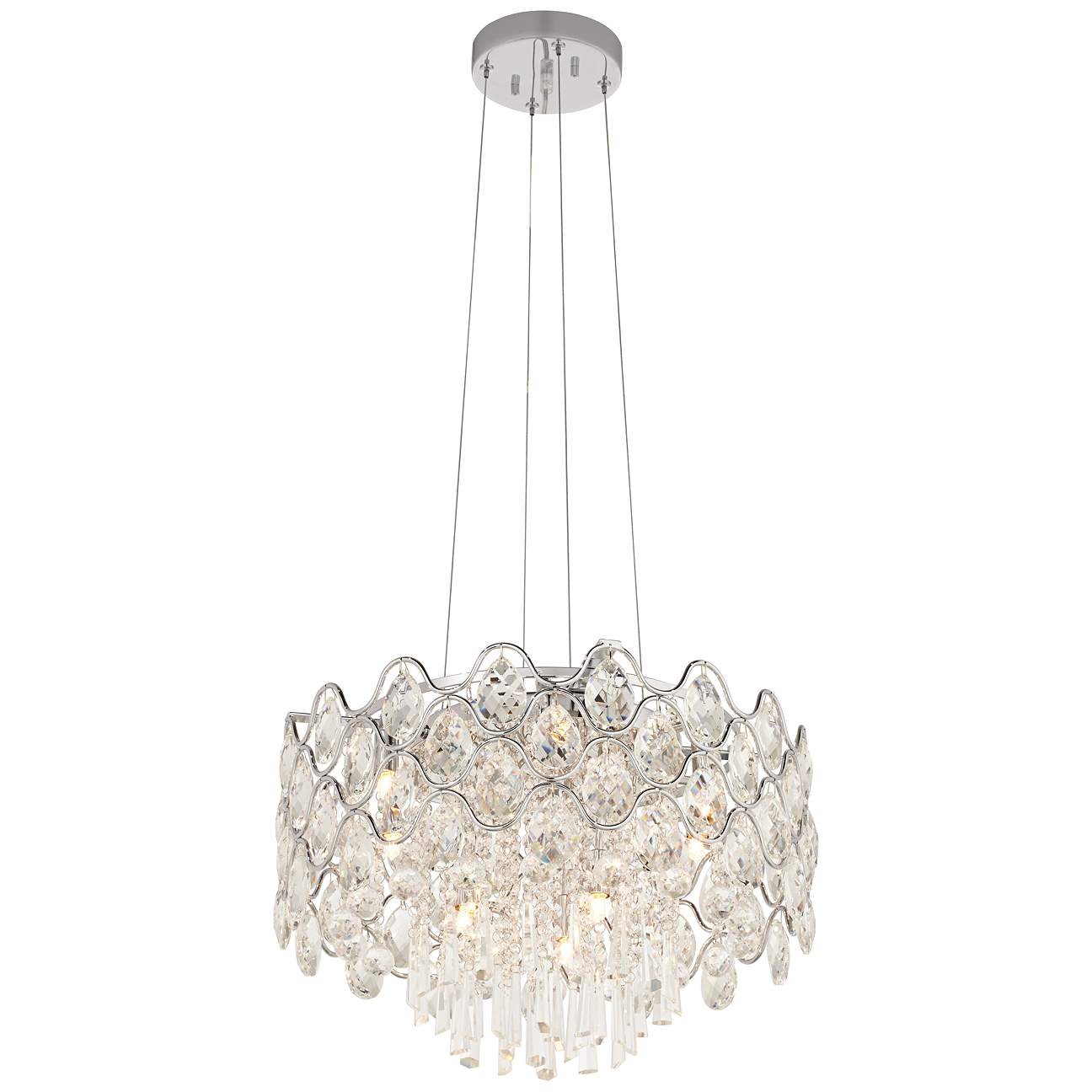 Round modern luxury crystal chandelier