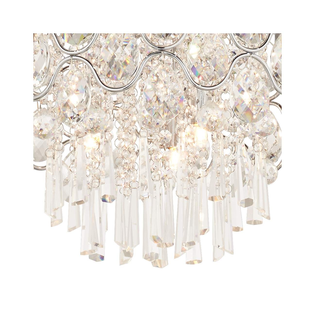 Round modern luxury crystal chandelier