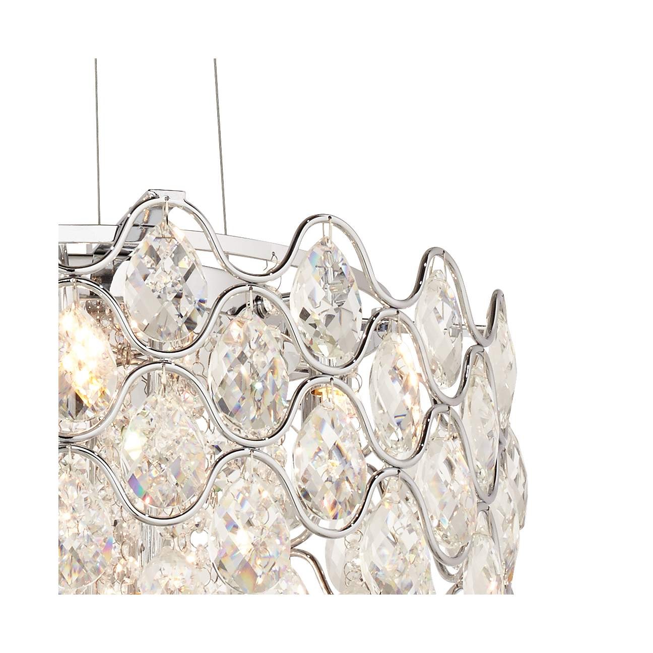 Round modern luxury crystal chandelier