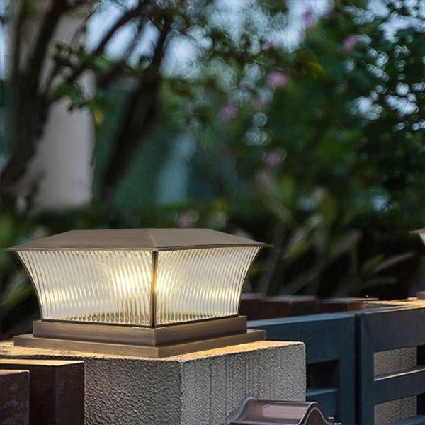 YD82-Metal Geometric Shape Outdoor Light Modern Style 