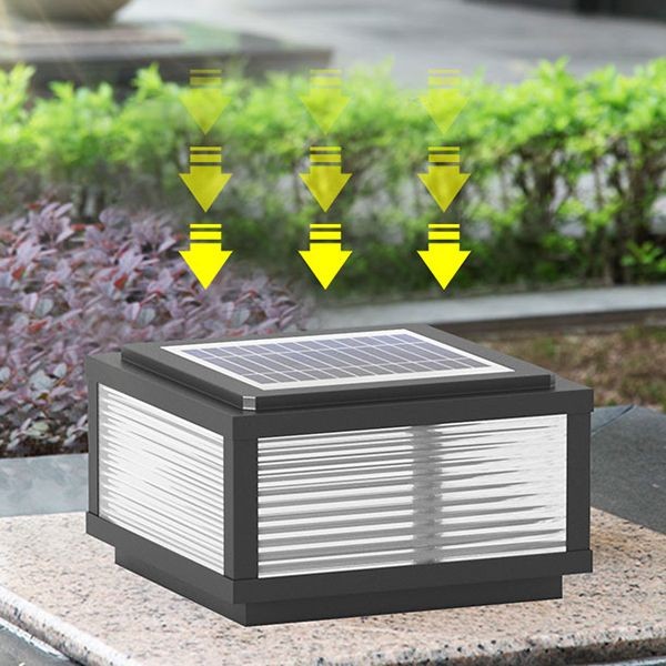 YD78-Contemporary LED Pillar Light Simple Solar Lighting