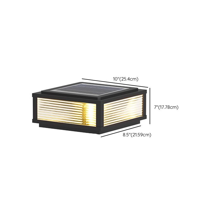 YD78-Contemporary LED Pillar Light Simple Solar Lighting