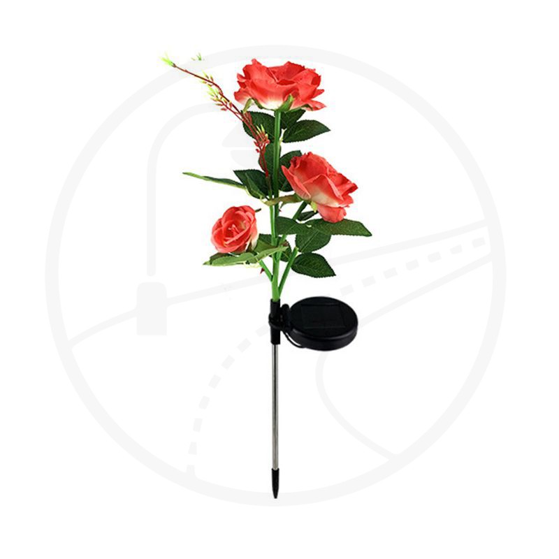 YD21-Outdoor Solar Art Rose LED Lawn Light