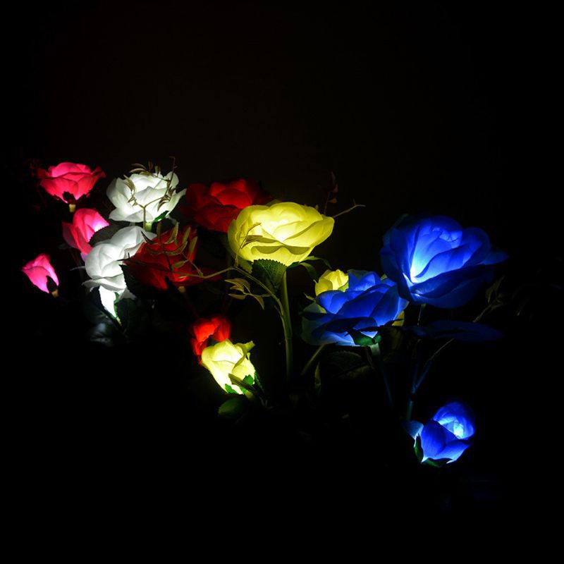 YD21-Outdoor Solar Art Rose LED Lawn Light