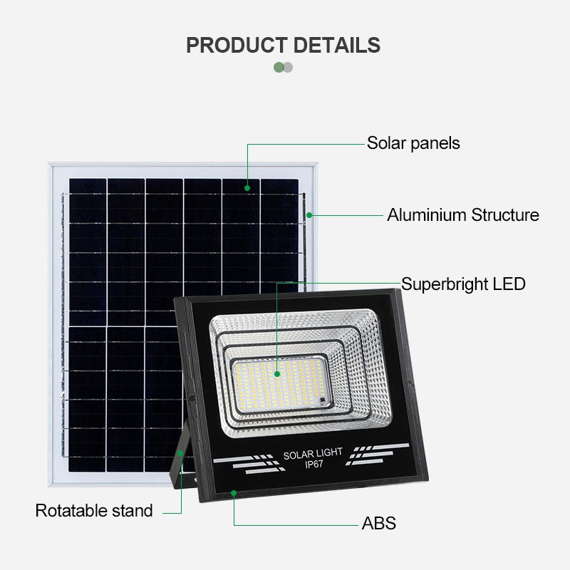 YD104-Solar Floodlight Waterproof Long Lifespan 2835 Leds Low Price