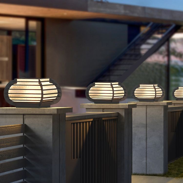 YD113-solar energy Metal Round Shape Outdoor Light Modern Style 