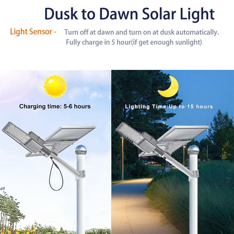 YD105-Outdoor Solar Split Street Light Waterproof Long Lifespan 2835 Leds Low Price