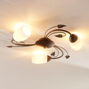 Spiral flower-shaped ceiling lamp