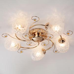 Spotted glass ceiling light